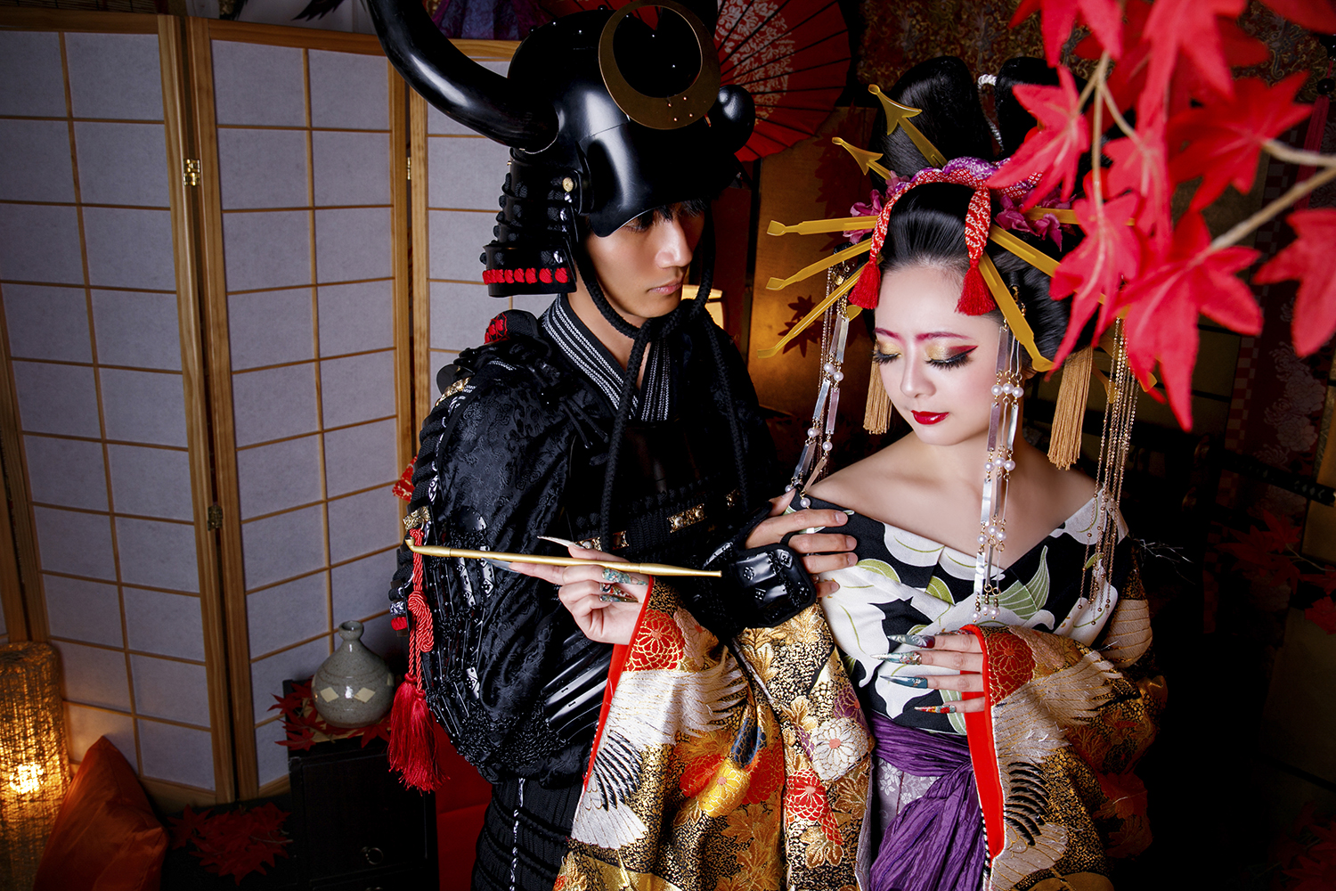 甲冑×花魁カップルプラン